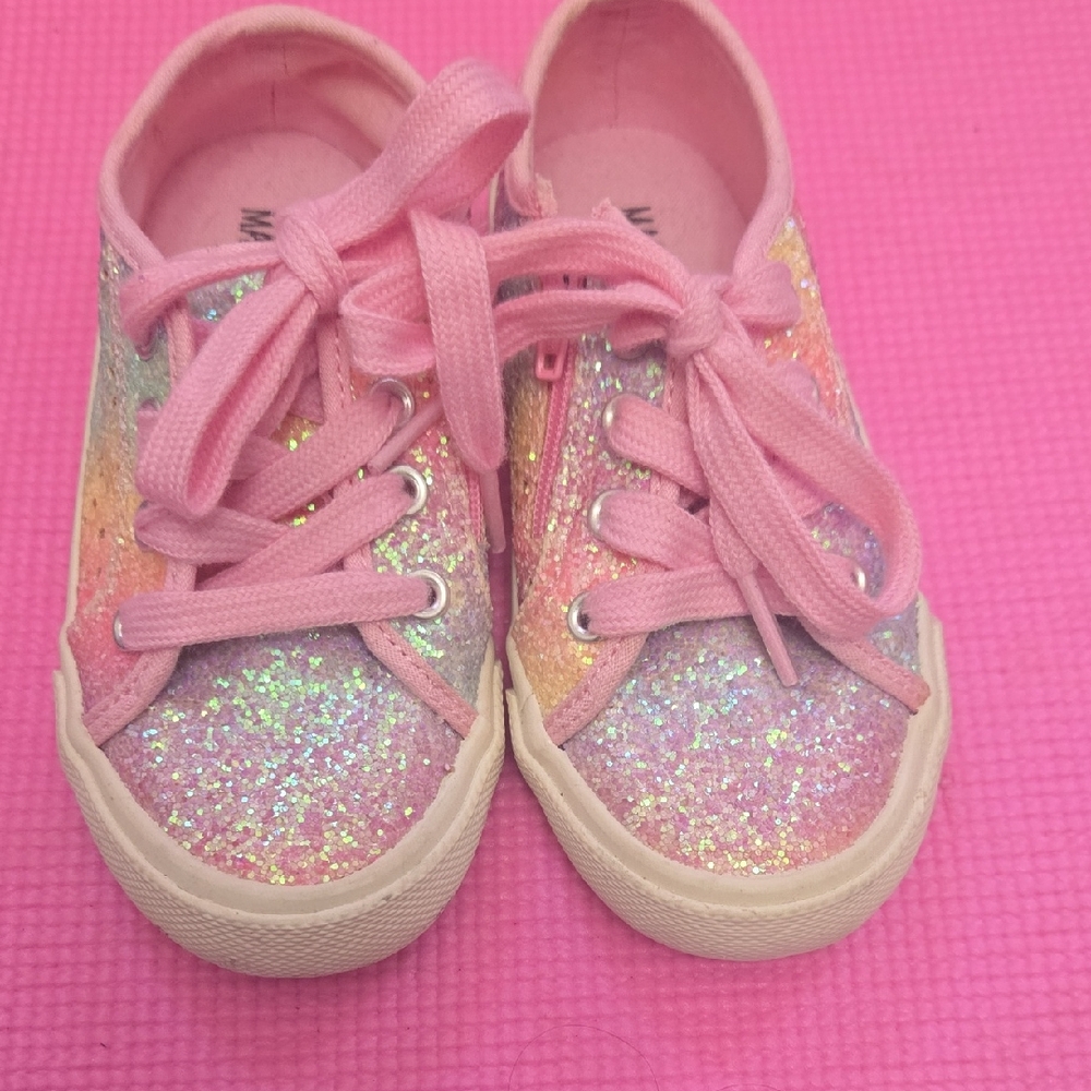 Sparkly Pink Glitter Kids Shoes